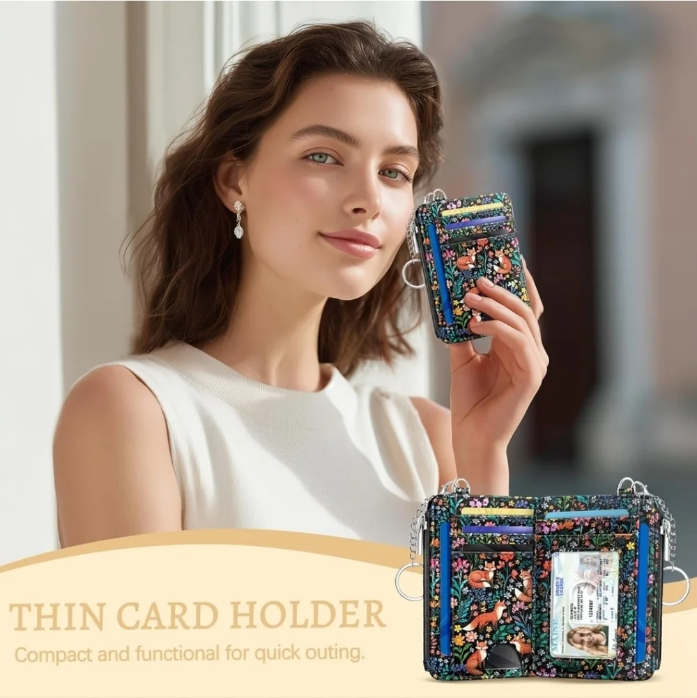 Floral Fox Card Organizer